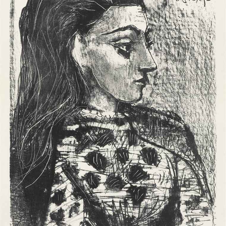 Pablo Picasso — Бюст в виде корсажа для волос (В. 850; М. 308)