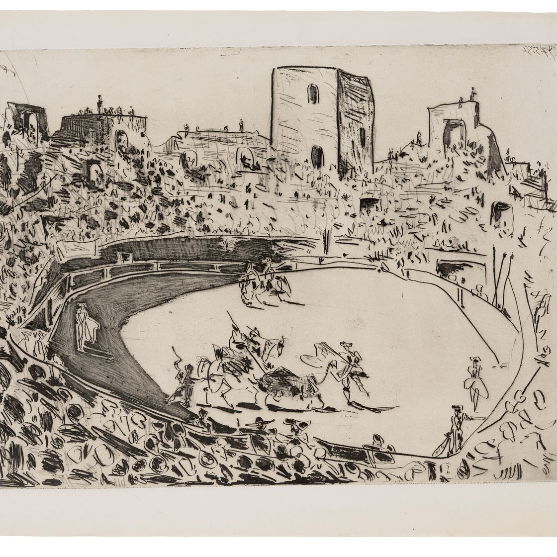 Pablo Picasso — Коррида в Арле: три гравюры, изображение 3
