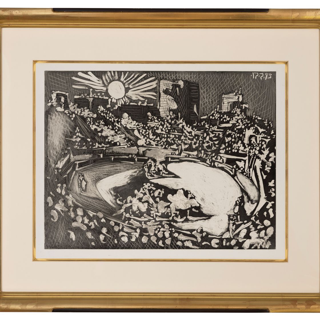 Pablo Picasso — Коррида в Арле: три гравюры, изображение 7