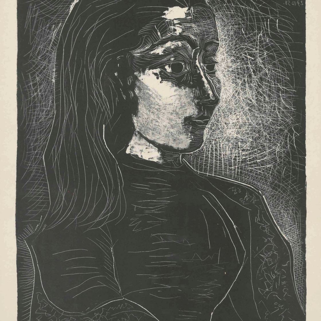 Pablo Picasso — Жаклин де профиль а дройт