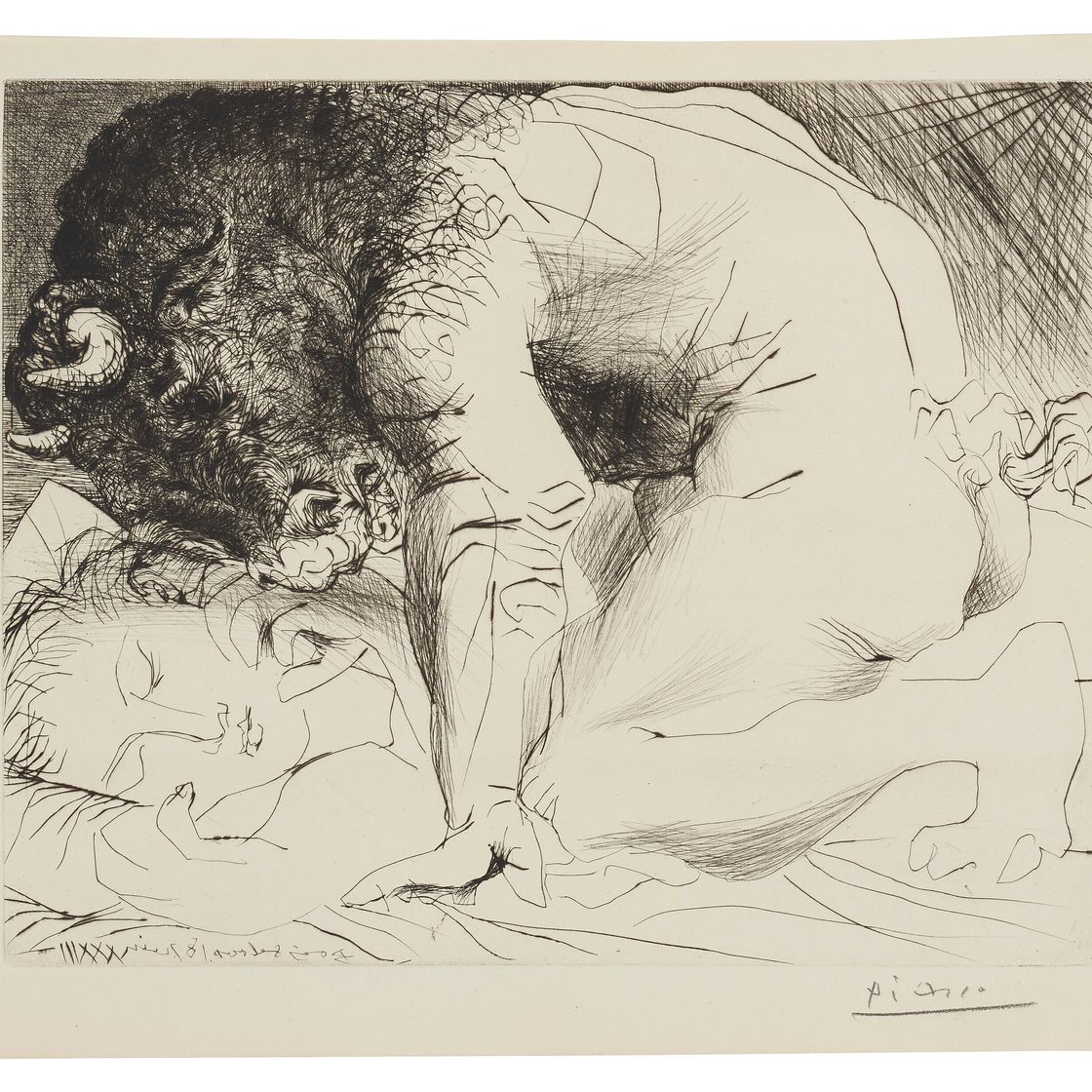 Pablo Picasso — Нежное средство для ухода за уснувшей девушкой от La Suite Vollard, изображение 1