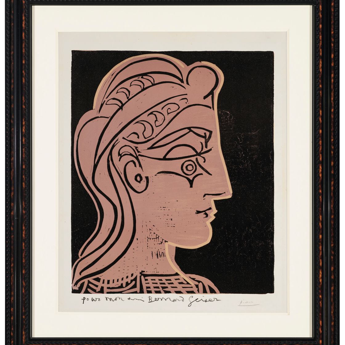 Pablo Picasso — Тет-а-тет с женщиной (в профиль), изображение 2