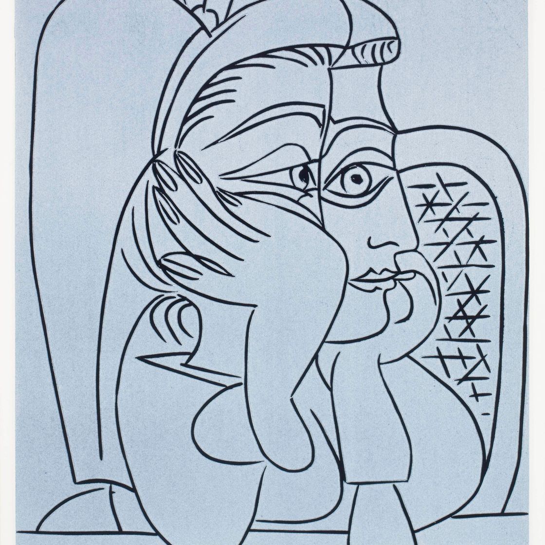 Pablo Picasso — Портрет Жаклин в костюме (Б. 922; В. 1240)
