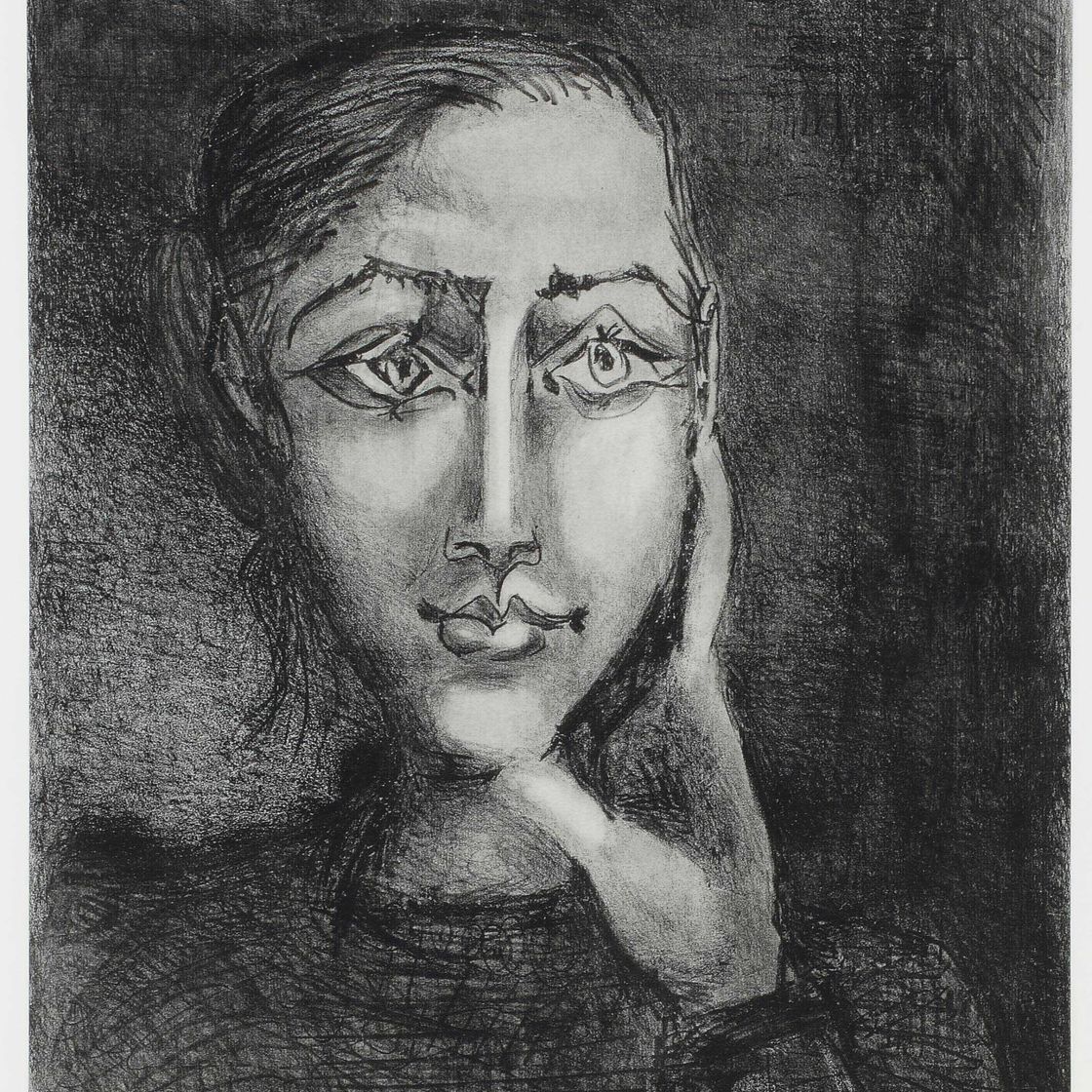 Pablo Picasso — Франсуаза сюр Фон Гри (B. 681; M. 195)