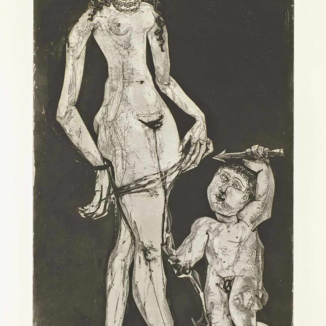 Pablo Picasso — Венус и любовь д'Апре Кранаха (р. 1835; В. 876)