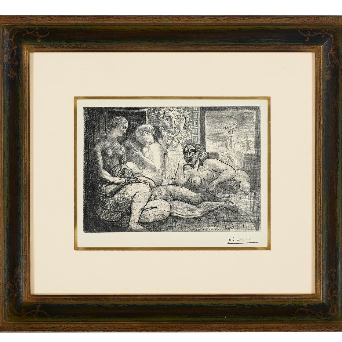 Pablo Picasso — "Четыре новые женщины и их скульптура наедине" из "Сюиты Воллар", изображение 2