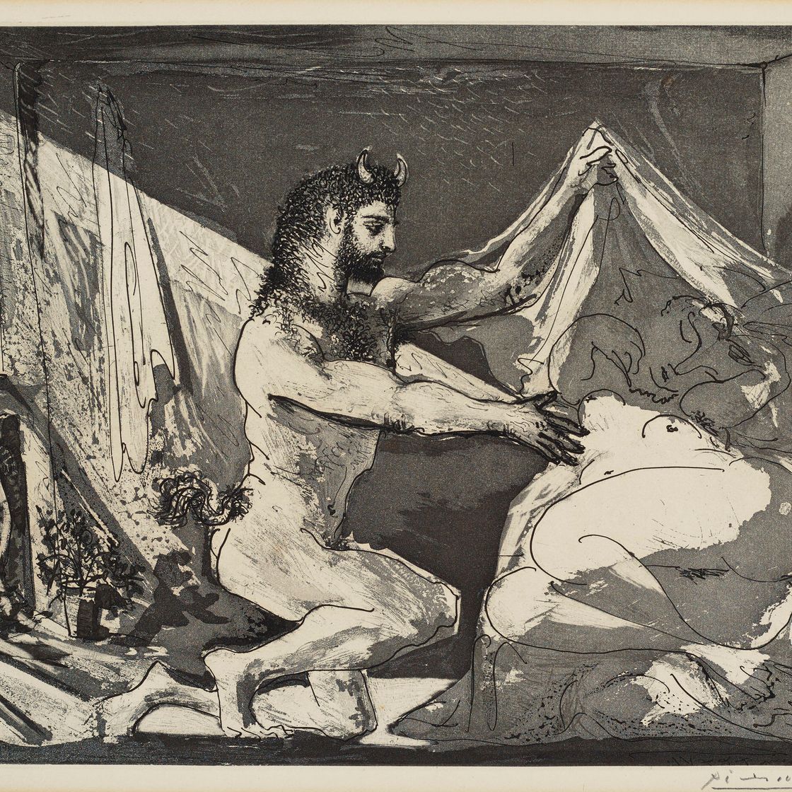 Pablo Picasso — Юный красавец-девственник, первый выпуск "Сюиты Воллара"