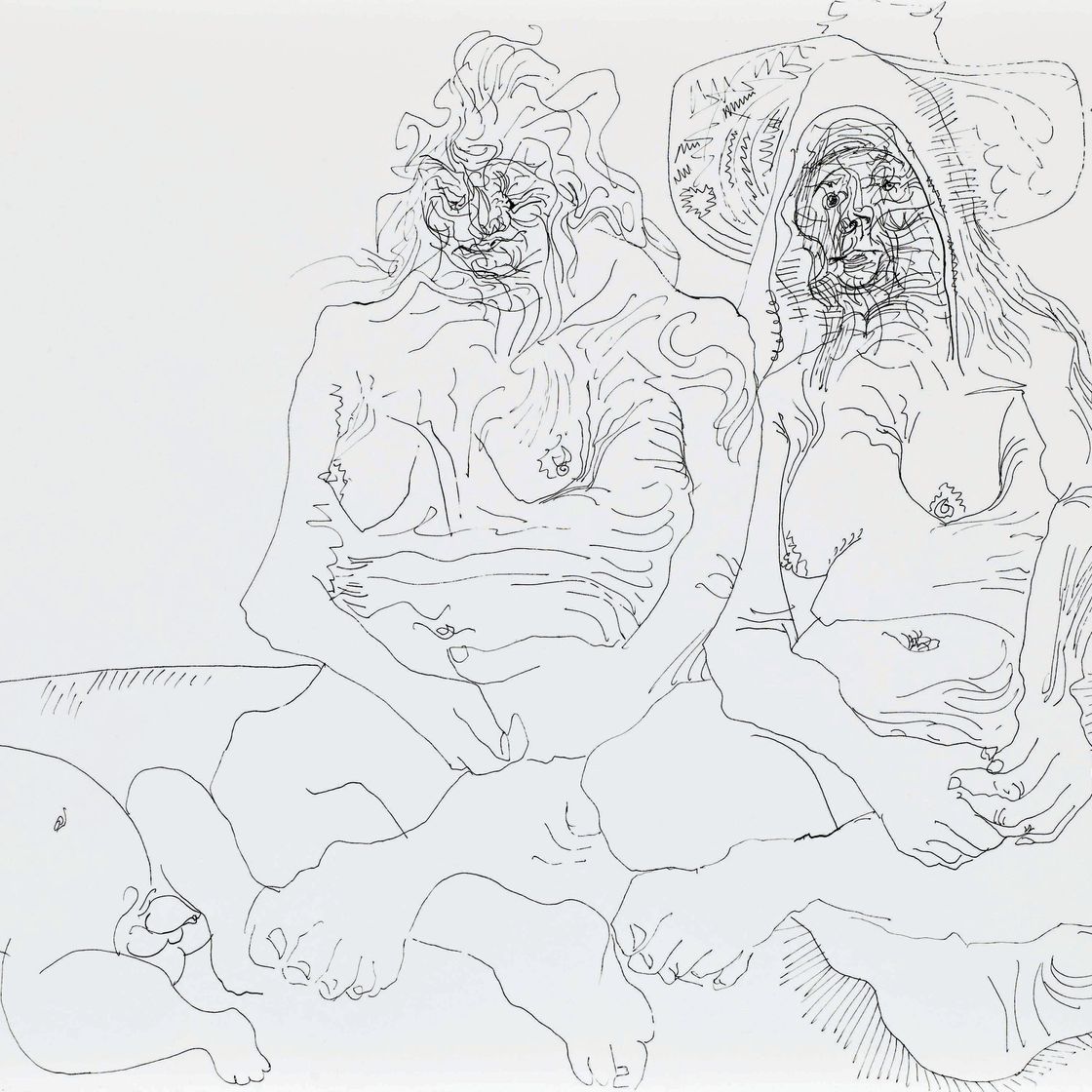Pablo Picasso — Две старые женщины, созерцающие любовь