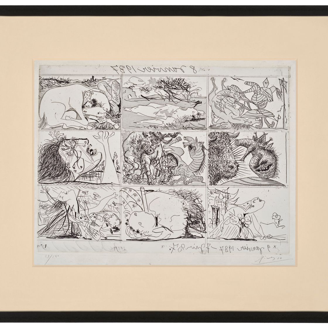 Pablo Picasso — Сын и мать Франко, изображение 3
