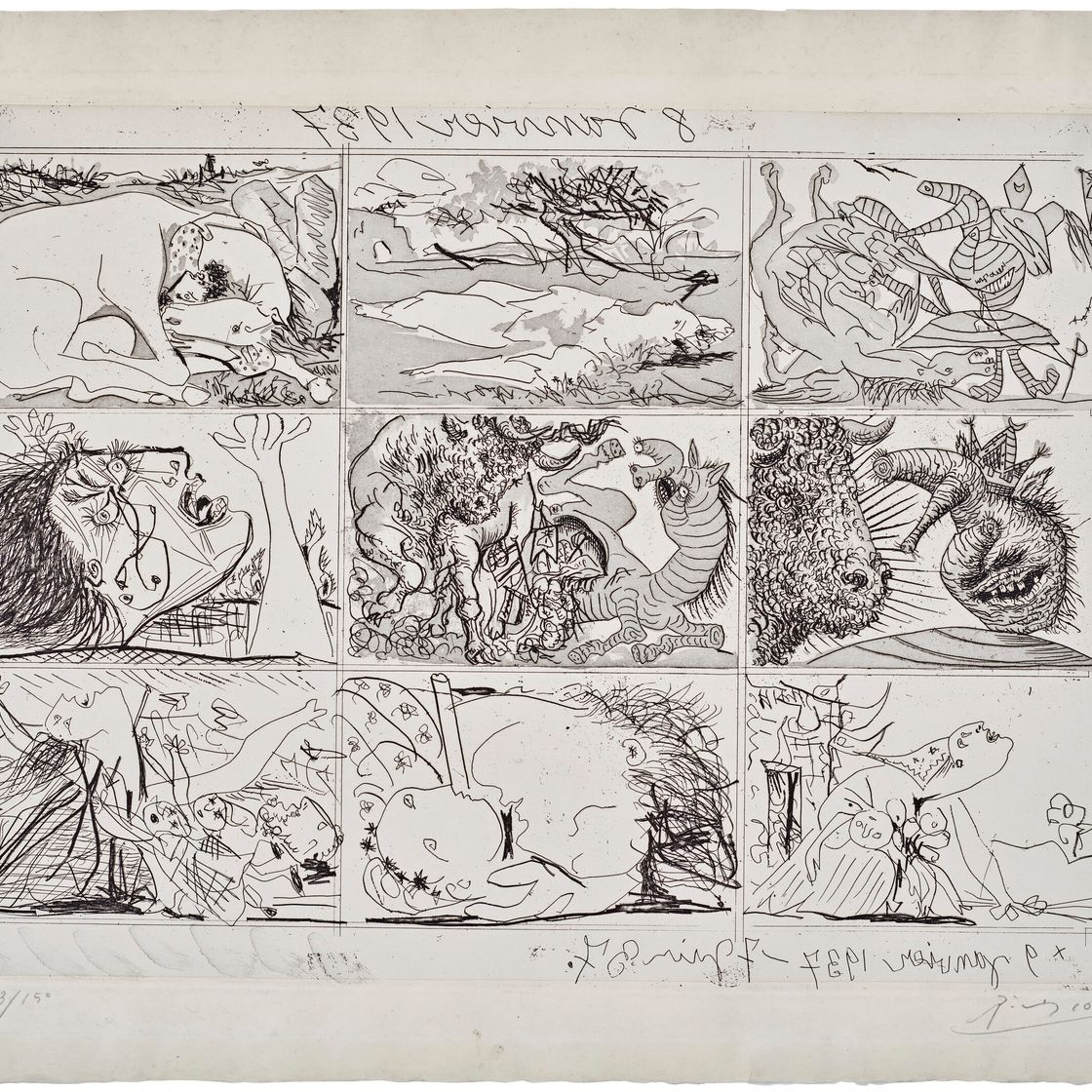 Pablo Picasso — Сын и мать Франко, изображение 5