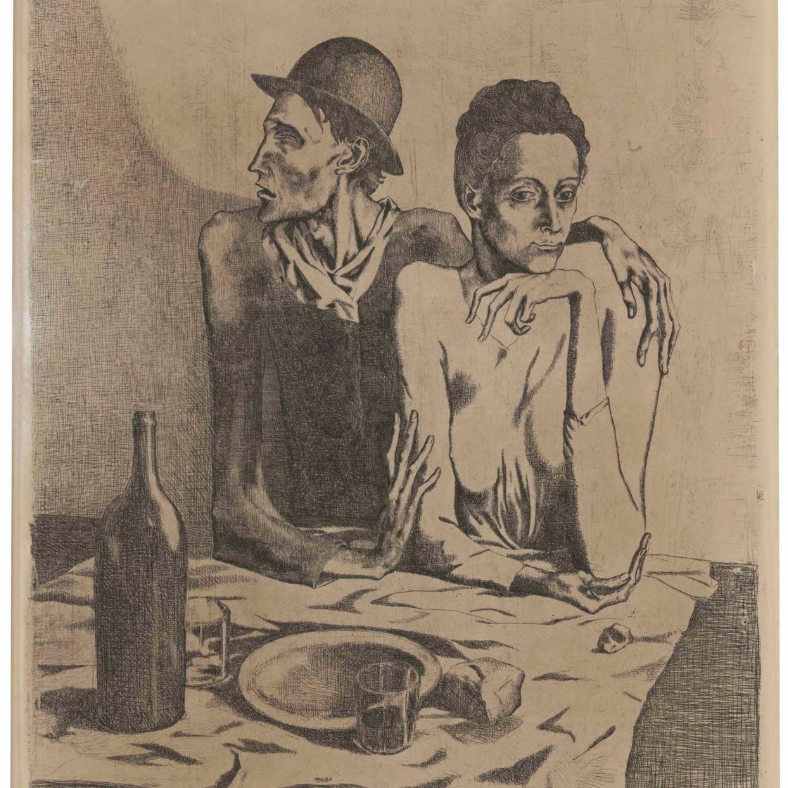 Pablo Picasso — Скромный обед из "Свиты Сальтимбанков"