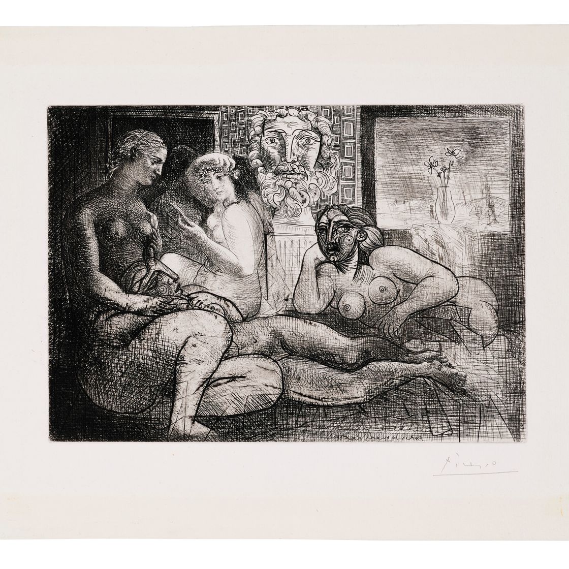 Pablo Picasso — "Четыре новые женщины и их скульптура наедине" , автор: Ла Сюит Воллар, изображение 1