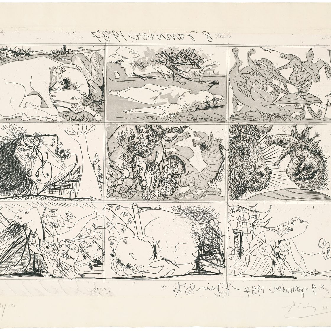 Pablo Picasso — Сын и мать Франко, изображение 3