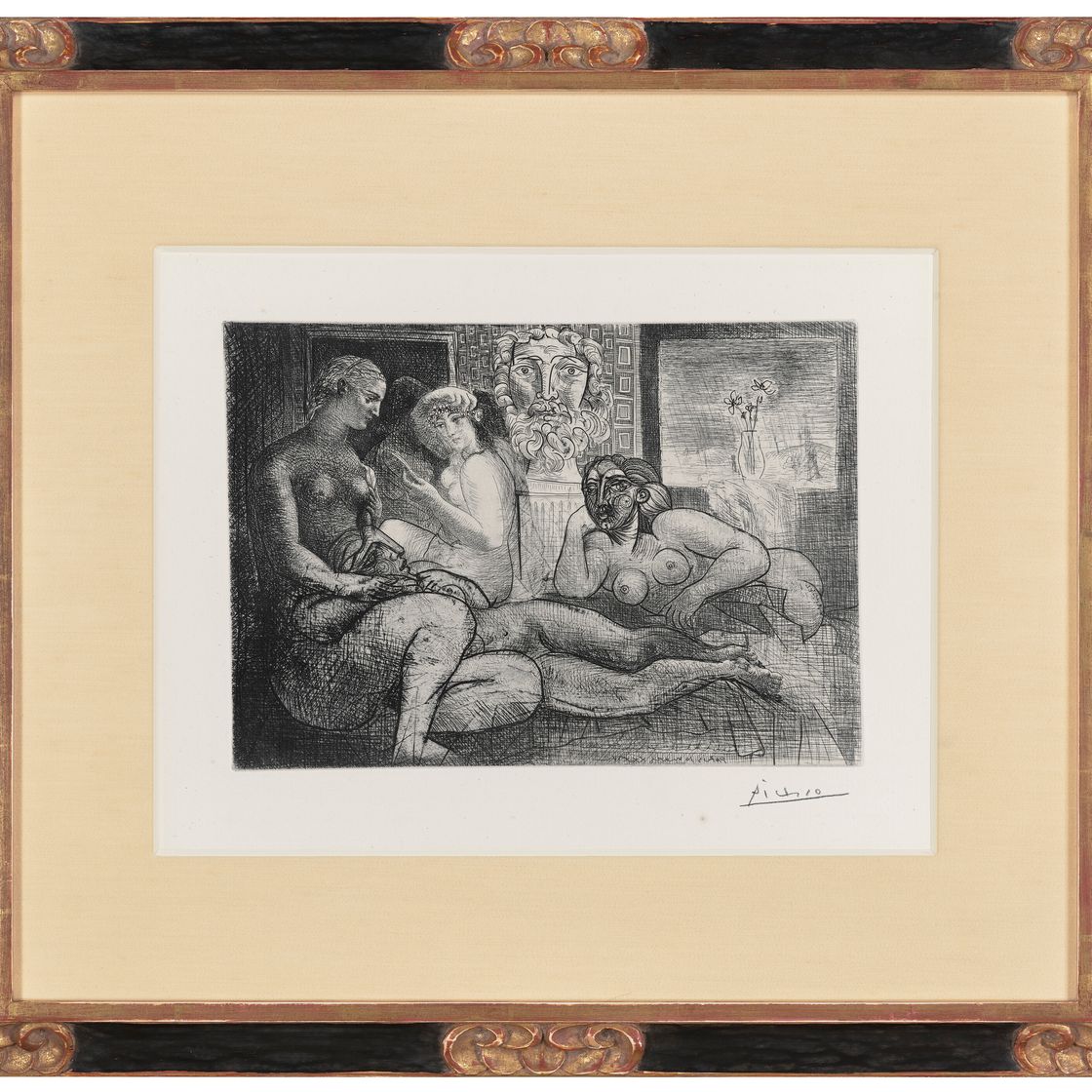 Pablo Picasso — "Четыре новые женщины и их скульптура наедине" из "Сюиты Воллар", изображение 2