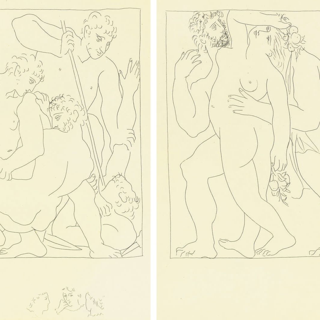 Pablo Picasso — Овидий, "Метаморфозы", Альберт Скира, Лозанна, 1931 (стр. 99-128; Ба. 143-172; кн. 19)