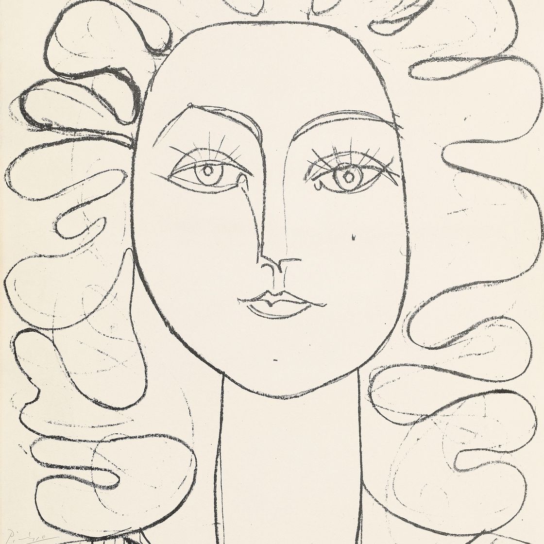 Pablo Picasso — Франсуаза из Шевроле Ондулес (В. 403; М. 47)