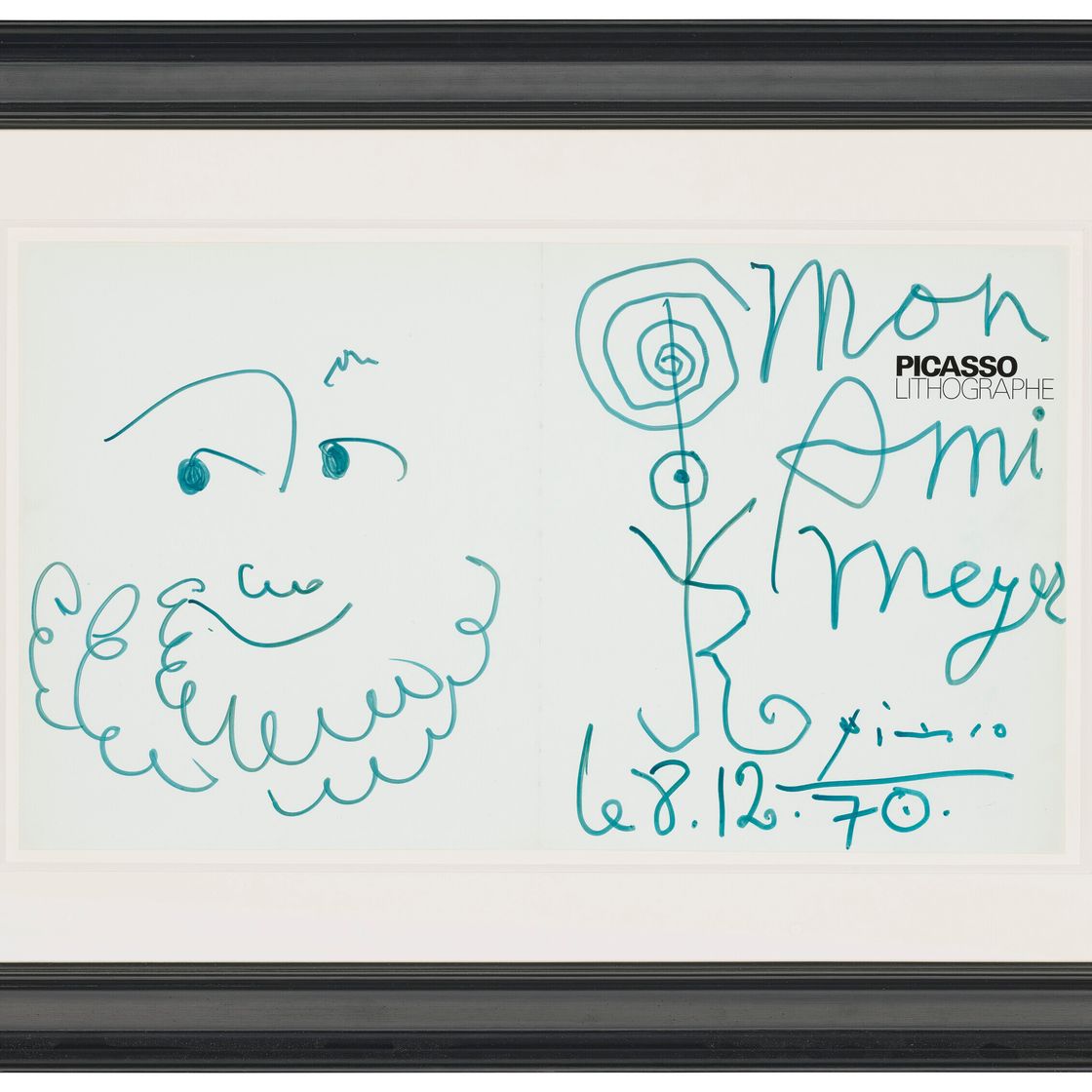Pablo Picasso — Визаж барбу (мой друг Мейер), изображение 2
