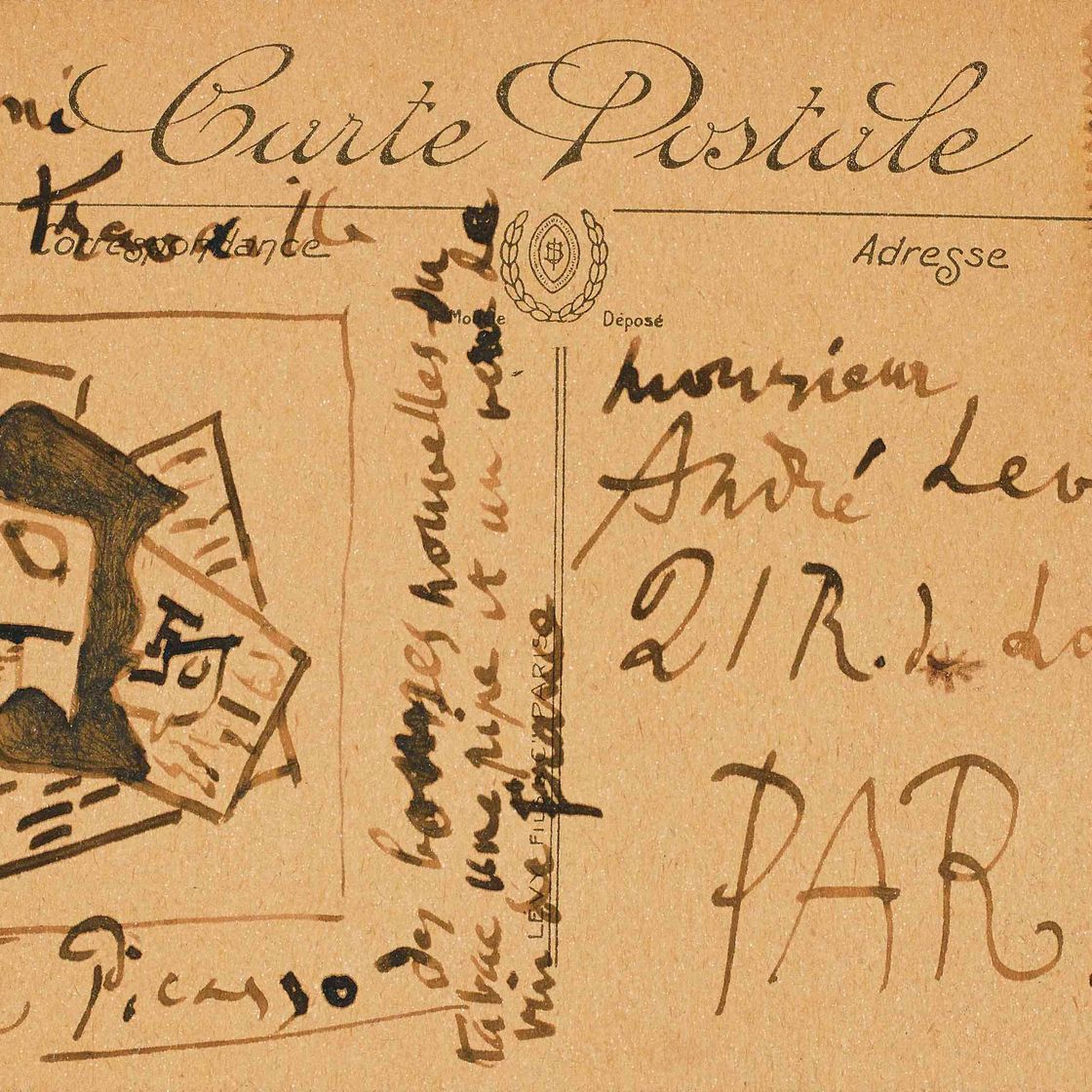 Pablo Picasso — Смерть природы на трубе и в лесу (Карта почтовых адресов на уровне Андре)