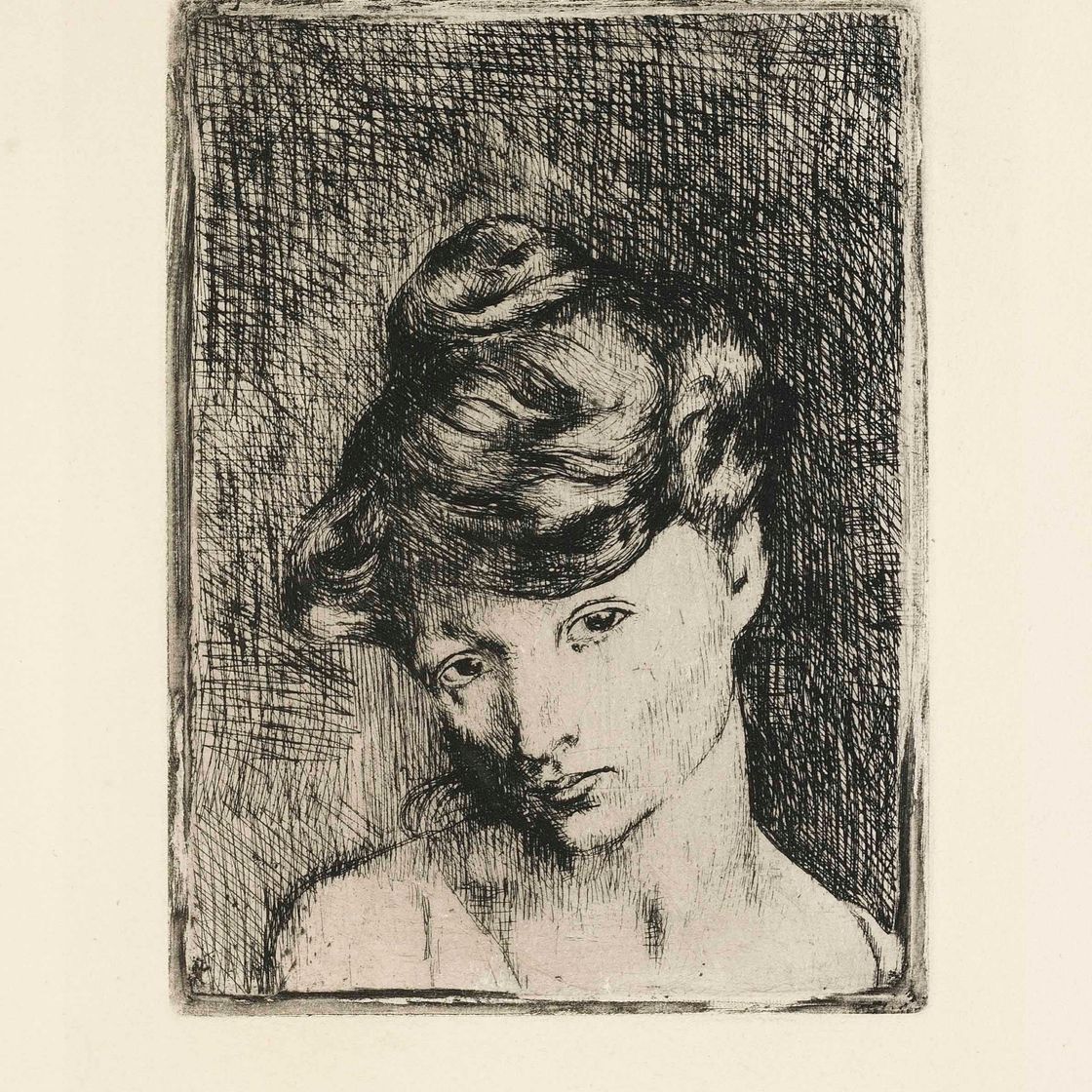 Pablo Picasso — Тет-а-тет с женщиной: Мадлен, из отеля La Suite de Saltimbanques (Квартал 2; Дом 3а)