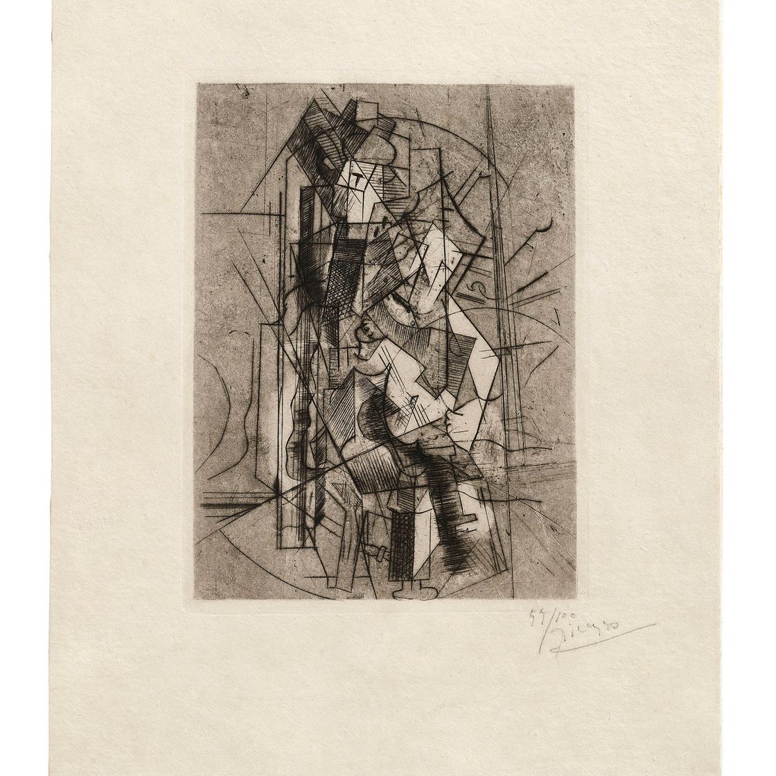 Pablo Picasso — Человек на гитаре, изображение 1