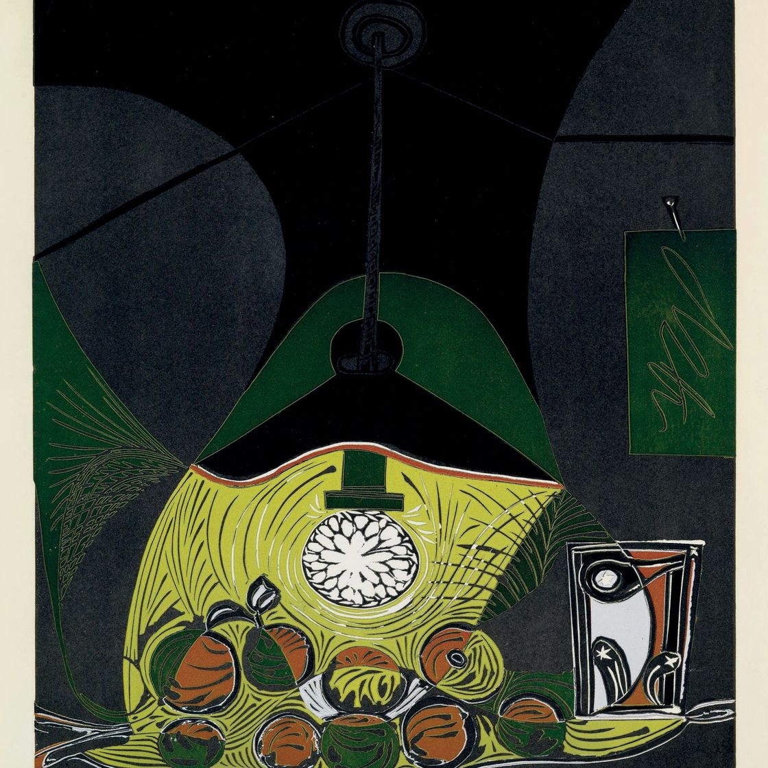 Pablo Picasso — Смерть природы рядом с Лампой (B. 1102; Ba. 1313 Bg2)