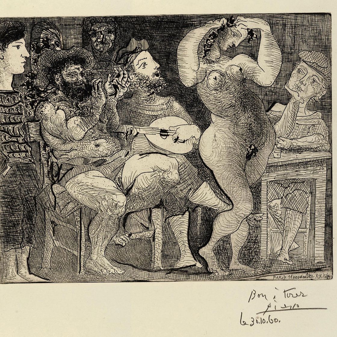 Pablo Picasso — В кабаре (B. 286; Ba. 439)