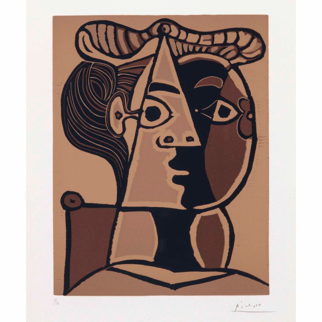Pablo Picasso — Женская прическа в шиньоне