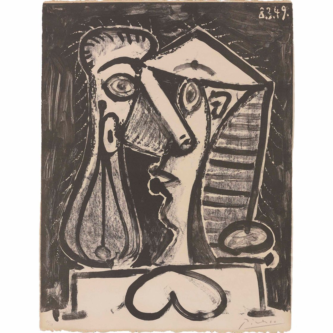 Pablo Picasso — Композиция рисунка II (B. 597; M. 166)