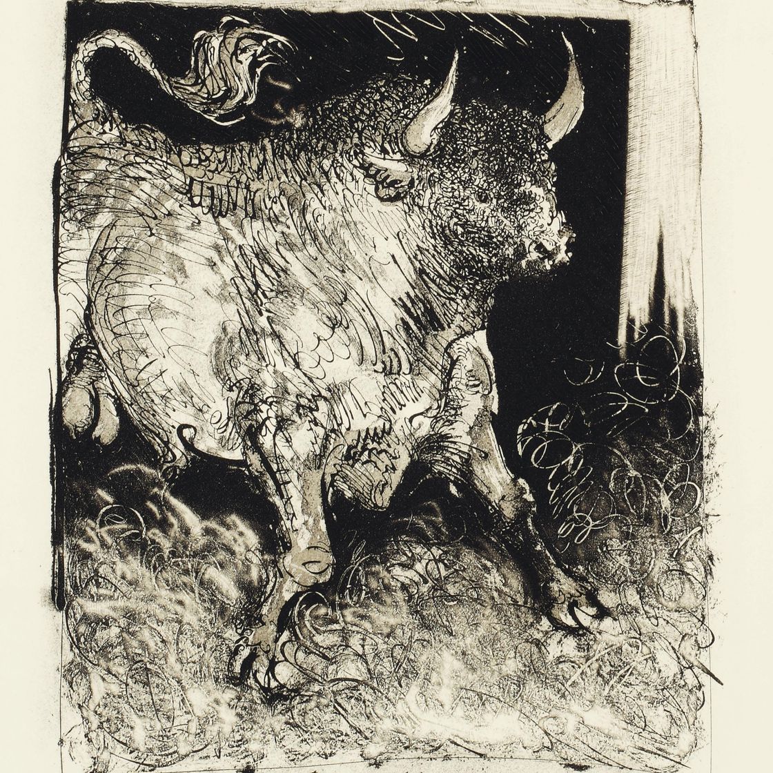 Pablo Picasso — Оригинальные туалетные воды для текстов Буффона, Мартин Фабиани, Париж, 1942 (стр. 328-358; Ba. 575-605; C. books 37), изображение 2