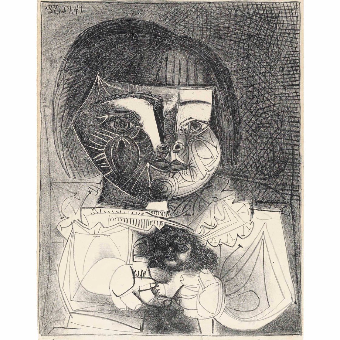Pablo Picasso — Палома и пупсик из черного золота (В. 727; М. 229)