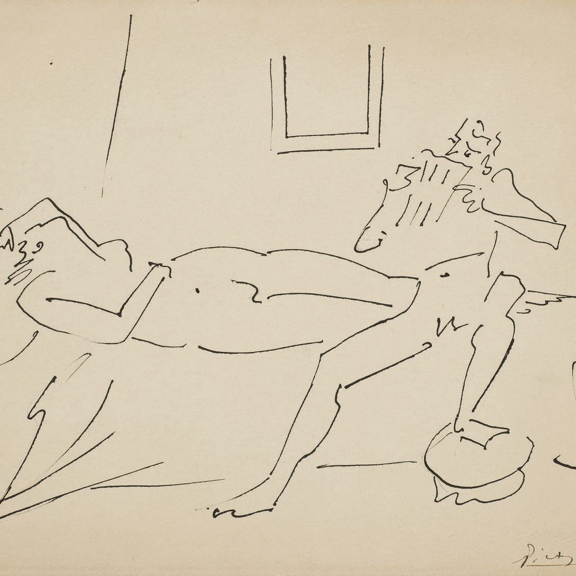 Pablo Picasso — Пан и ну эндорми