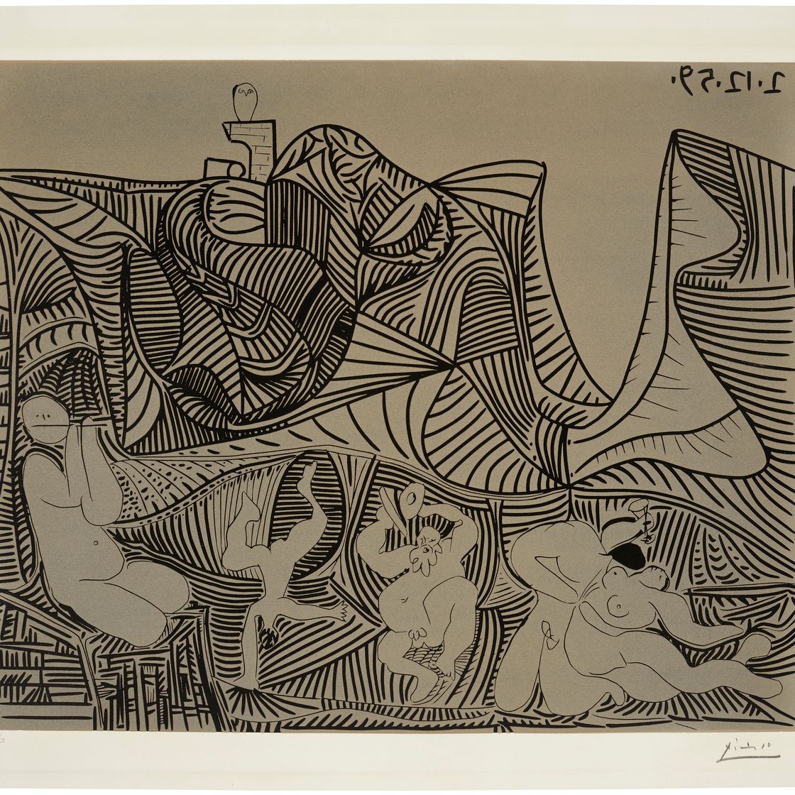 Pablo Picasso — Вакханалия в доме, изображение 1