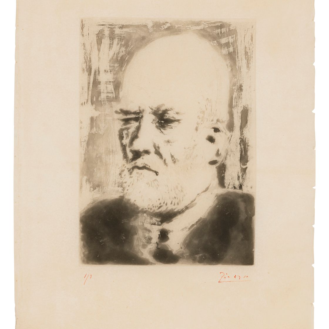 Pablo Picasso — Портрет де Воллара II, автор: La Suite Vollard