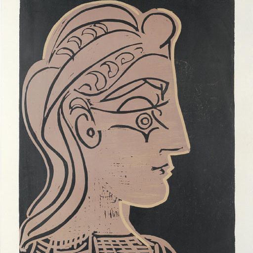 Pablo Picasso — Женский тет (B. 905; Ba. 1246 IV Вв)