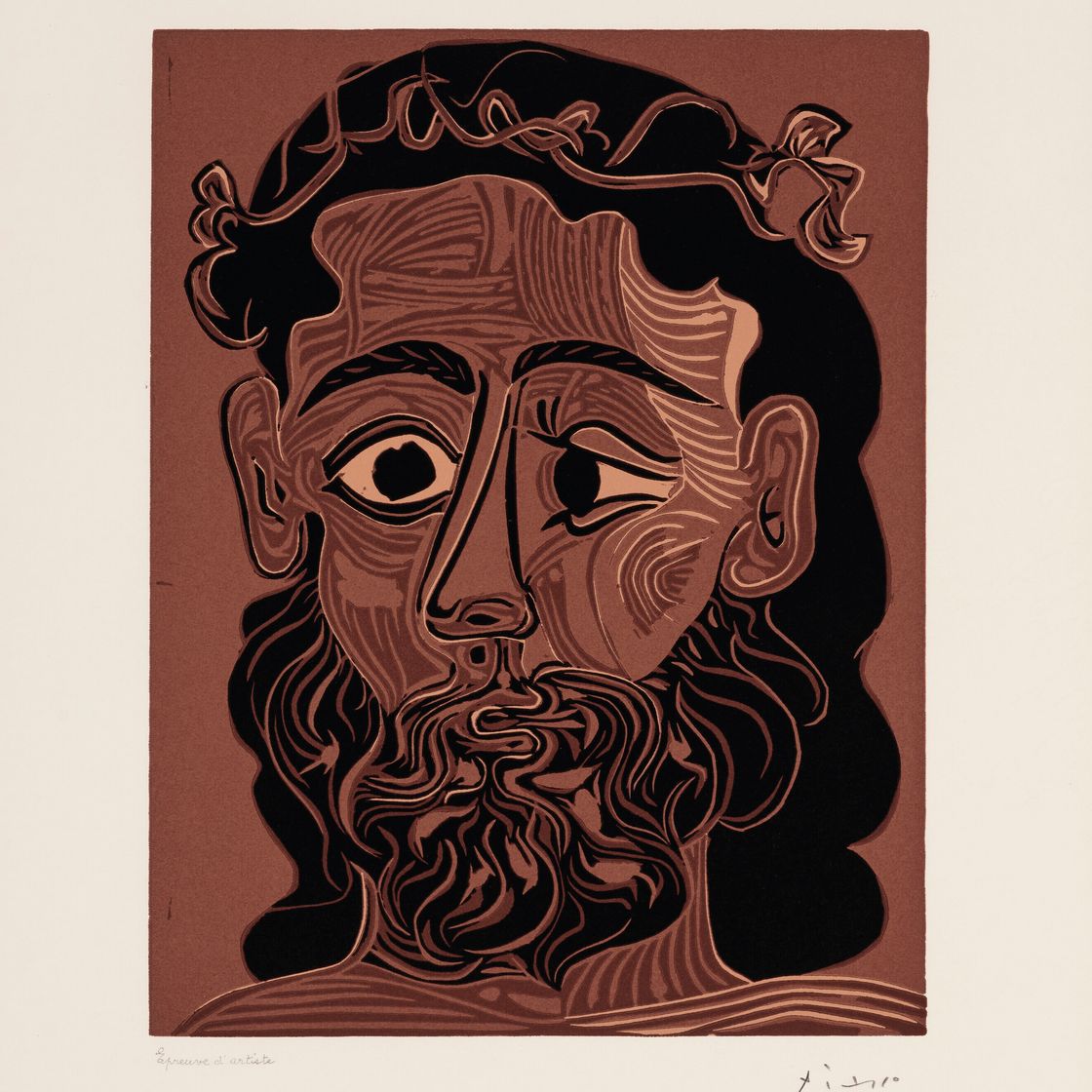 Pablo Picasso — Я люблю барбу, украшенный фельетонами из виньетки., изображение 4