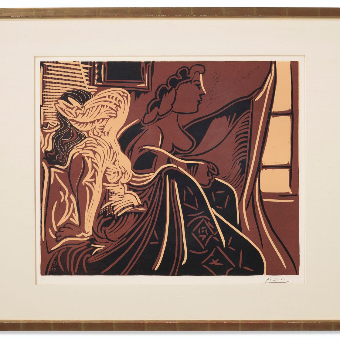 Pablo Picasso — Две женщины перед окном, изображение 2