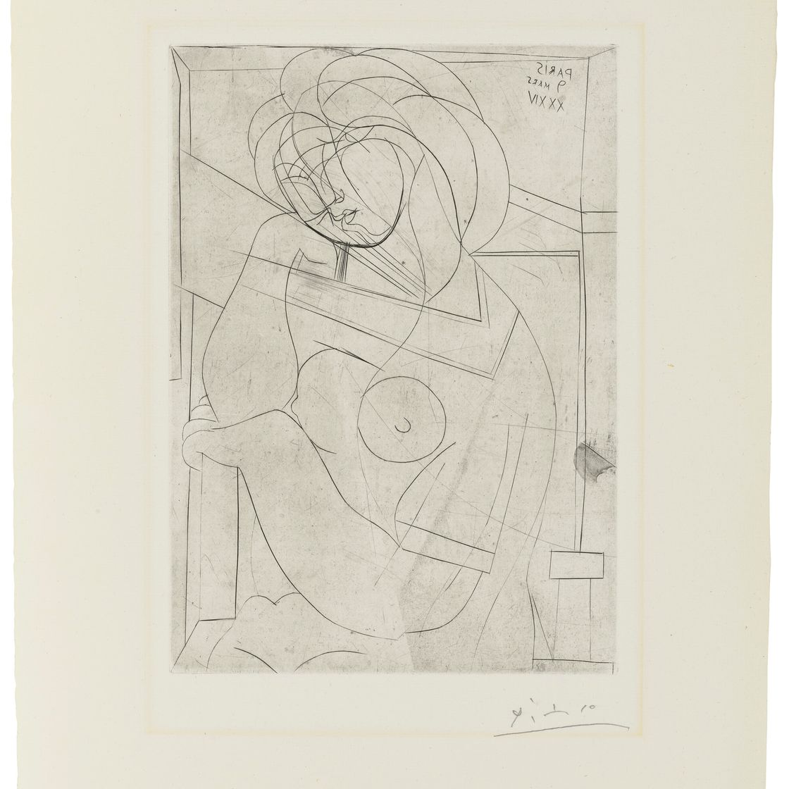 Pablo Picasso — Прекрасная певица, "Ночь на майне", от: La Suite Vollard