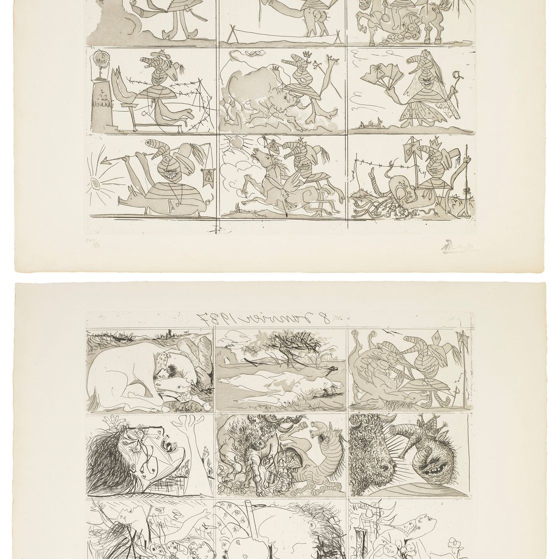 Pablo Picasso — Сын и мать Франко, изображение 1