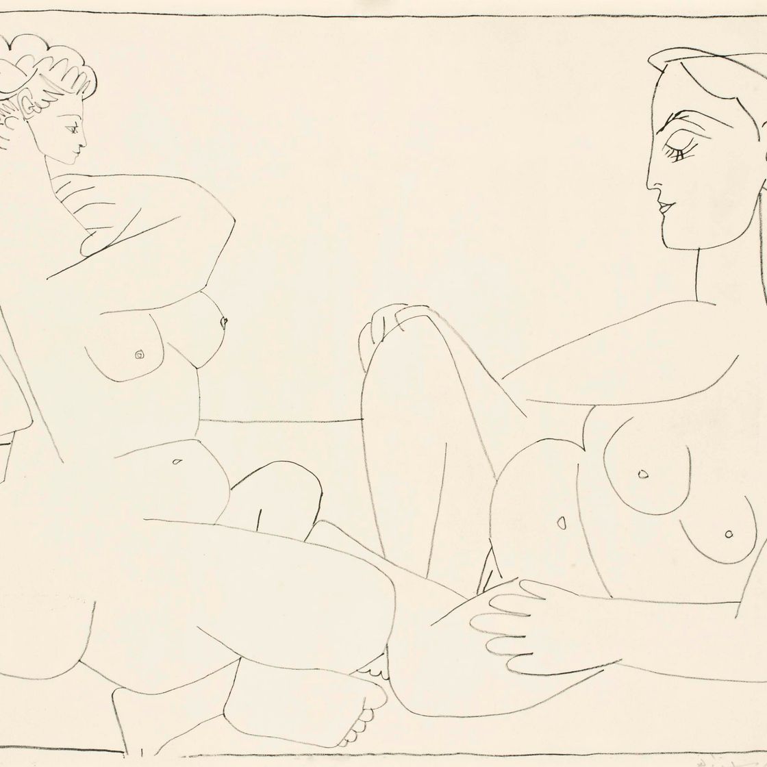 Pablo Picasso — Две женщины на пляже (Блох 789, Мурло 273)