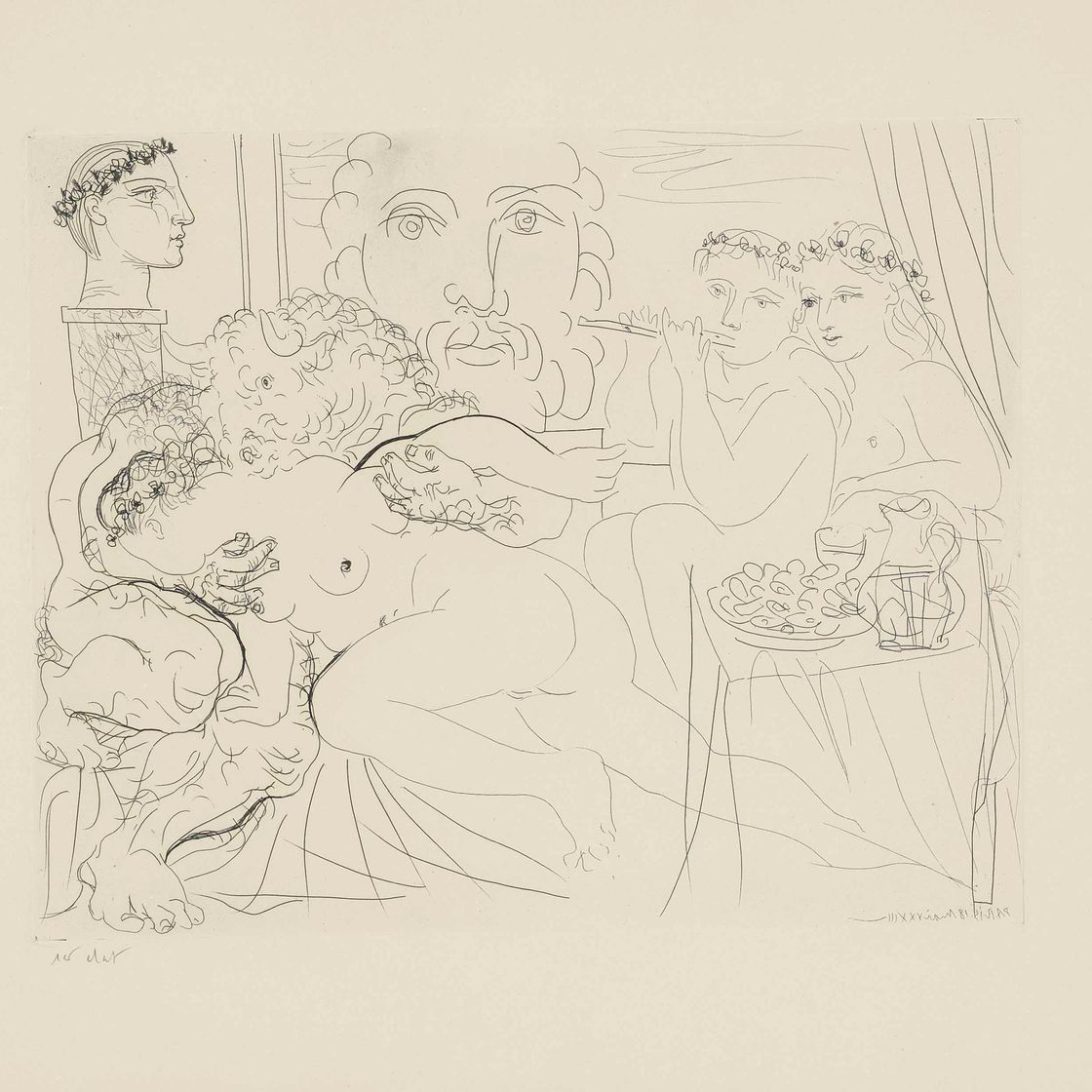 Pablo Picasso — Средство для ухода за кожей вокруг глаз une femme, от: La Suite Vollard (B. 191; Ba. 350)