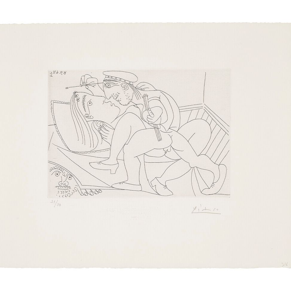 Pablo Picasso — Серия 347: три тарелки, изображение 1