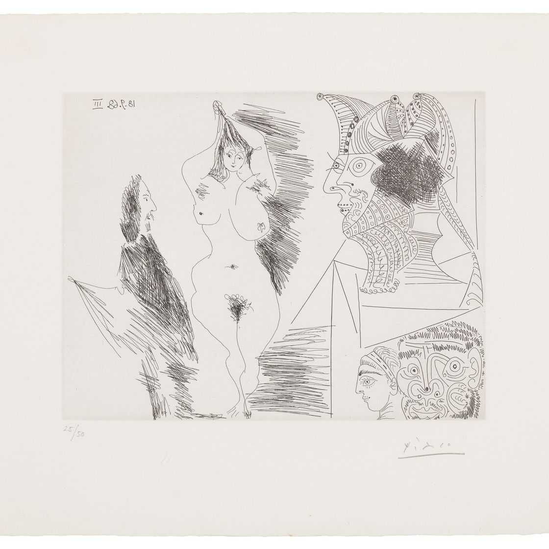 Pablo Picasso — Серия 347: три тарелки, изображение 4