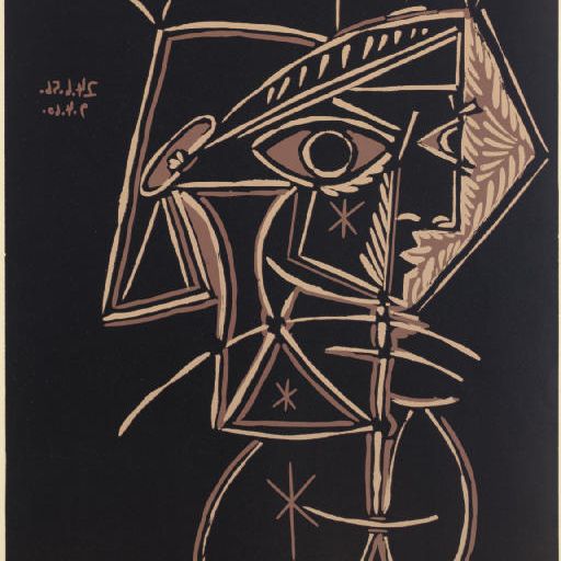 Pablo Picasso — Тет-а-тет с женщиной (B. 947; Ba. 1213)
