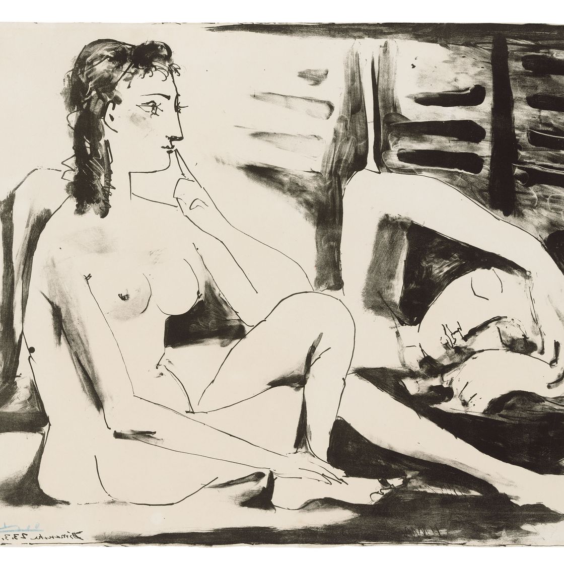 Pablo Picasso — Сонная девушка