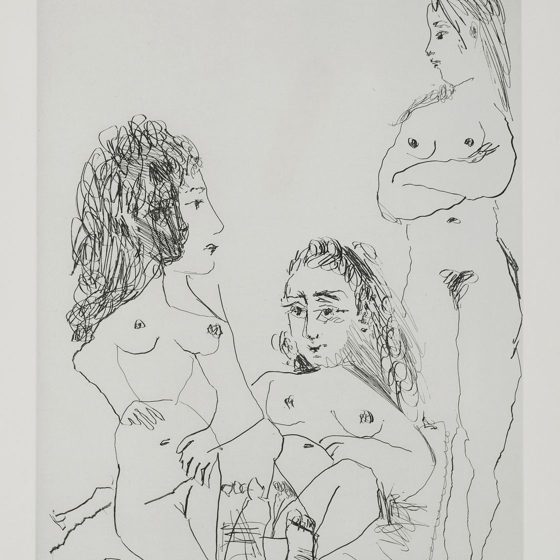 Pablo Picasso — Ла Сери 347: три отпечатка, изображение 2