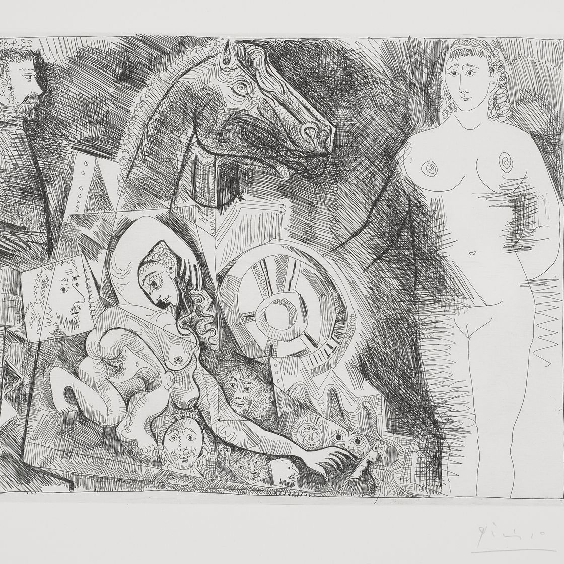 Pablo Picasso — Ла Сери 347: три отпечатка, изображение 4