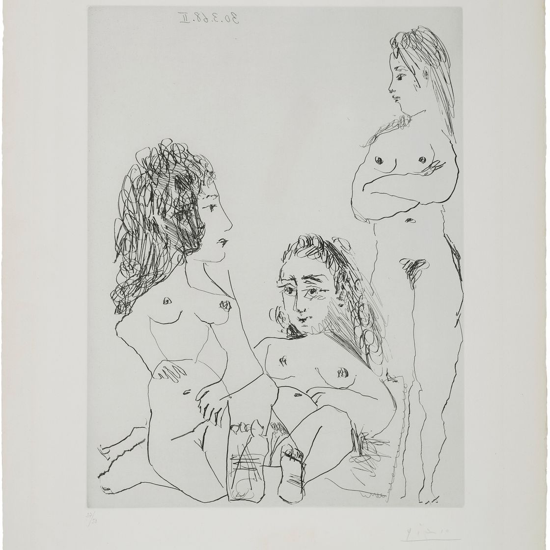 Pablo Picasso — Ла Сери 347: три отпечатка, изображение 8