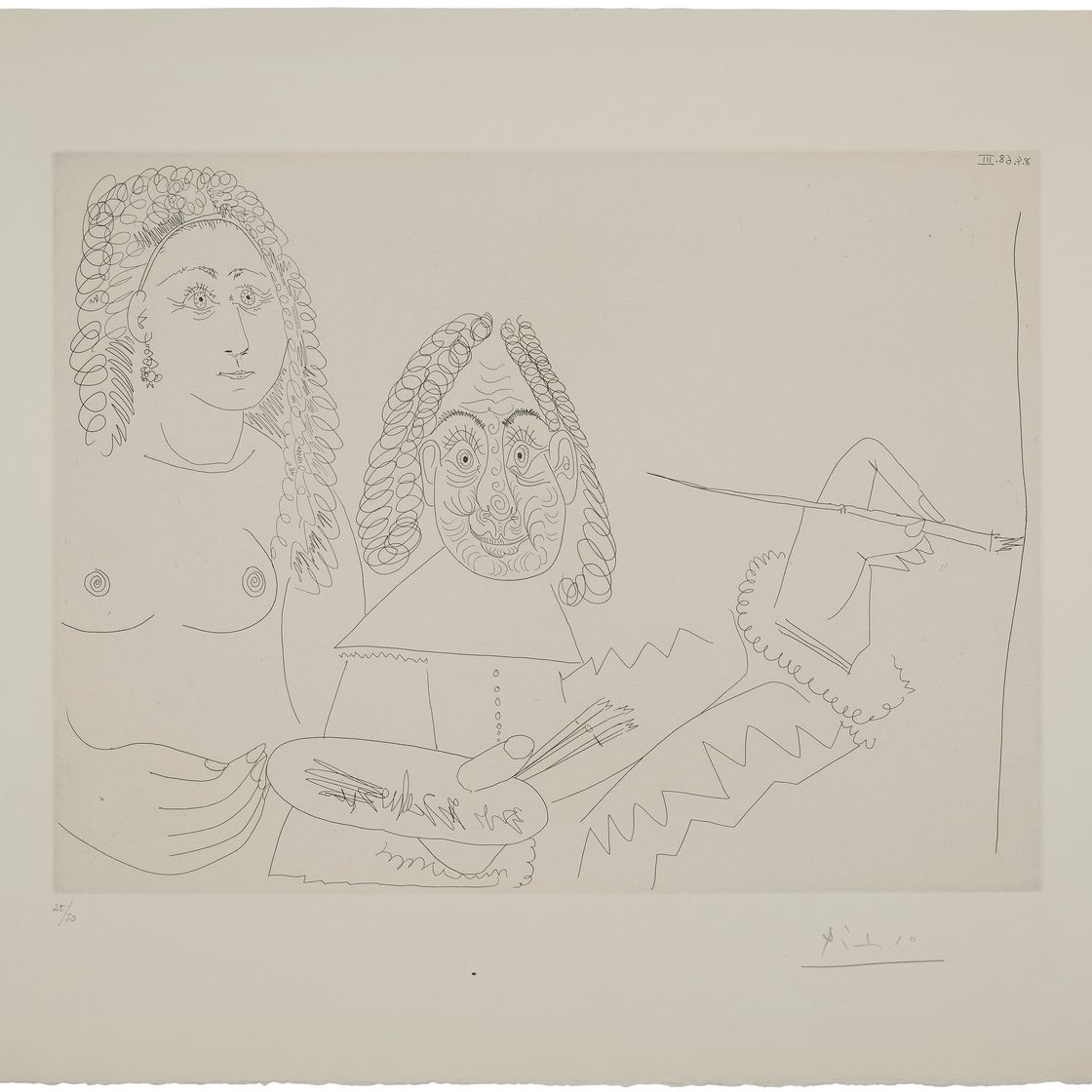 Pablo Picasso — Ла Сери 347: три отпечатка, изображение 9