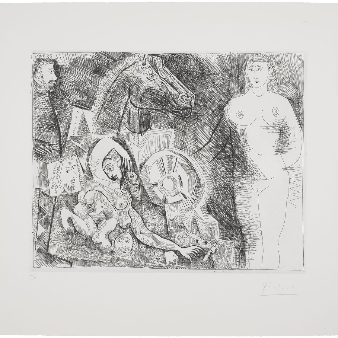 Pablo Picasso — Ла Сери 347: три отпечатка, изображение 10
