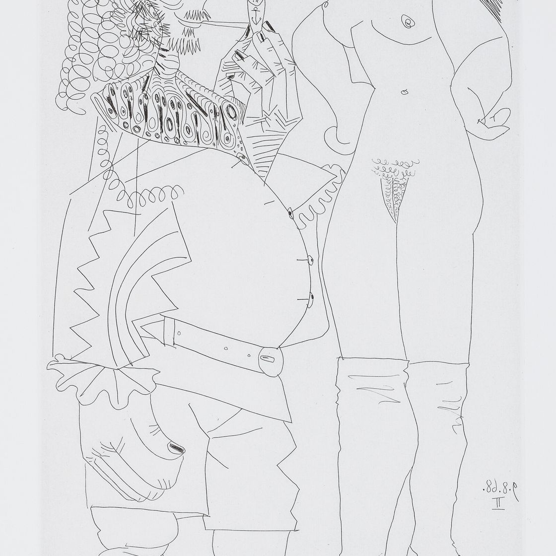 Pablo Picasso — Ла Сери 347: три отпечатка, изображение 2